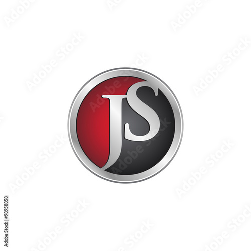 JS initial circle logo red