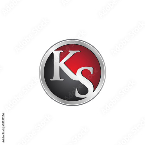 KS initial circle logo red
