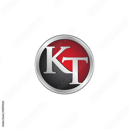 KT initial circle logo red