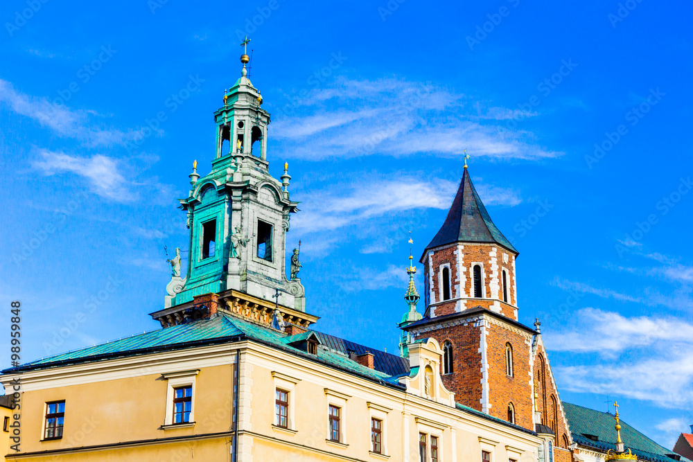Obraz premium Wawel Cathedral in Krakow, Poland.