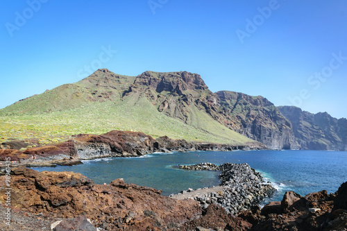 Acantilados de Los Gigantes, also known as Cliffs of the Giants, view from Punta de Teno, Tenerife