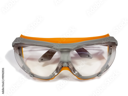 Plastic safety goggles