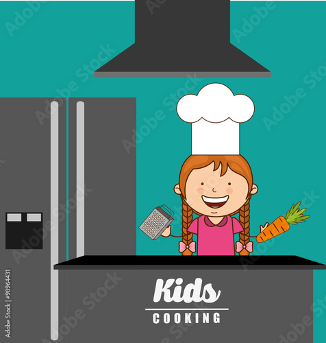 kids cooking design 