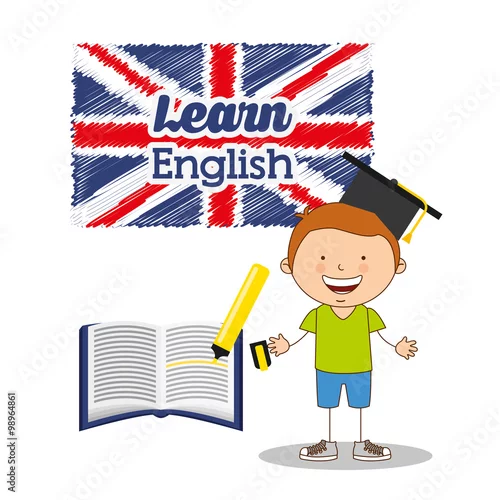 Obraz uczyć się angielskiego projektowania