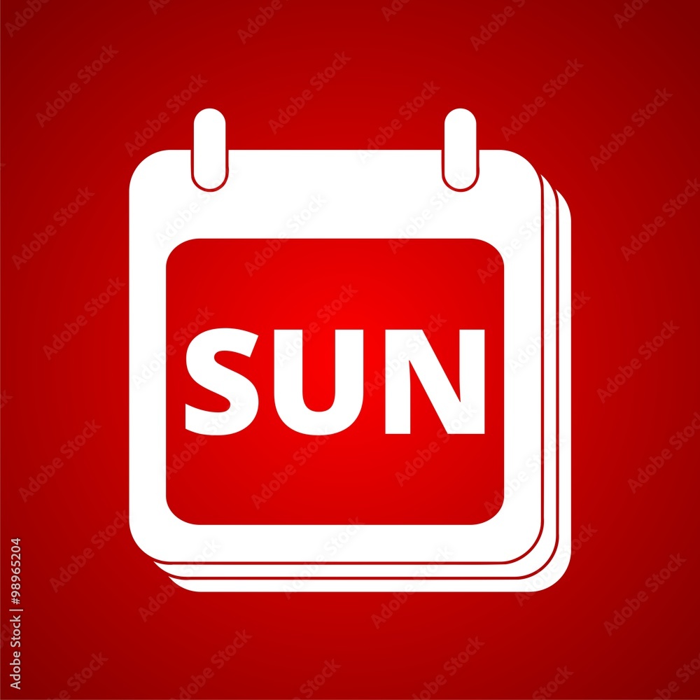 Days of the week sunday