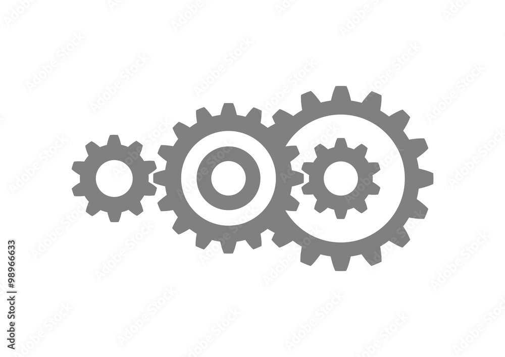 Grey industrial icon on white background Grey industrial icon on white background