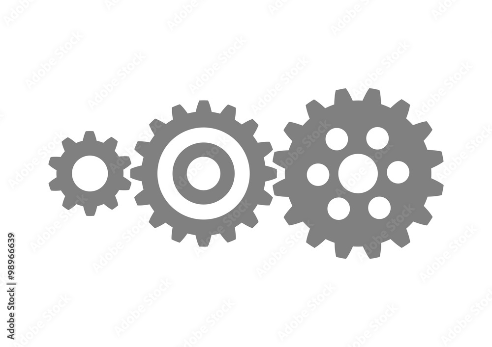 Grey industrial icon on white background Grey industrial icon on white background