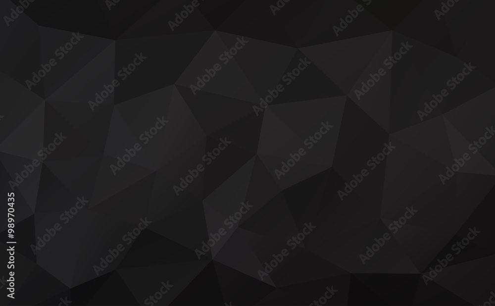 Black abstract geometric rumpled triangular background low poly style. Vector illustration Black abstract geometric rumpled triangular background low poly style. Vector illustration