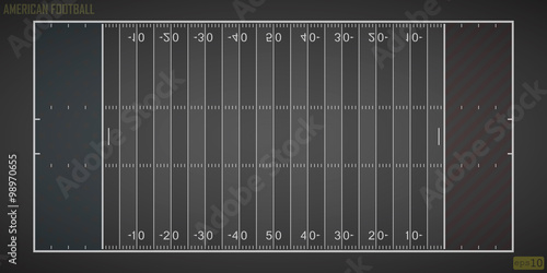 Field for game in the American football