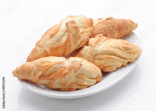 schiocco, flaky bun typical Italian
