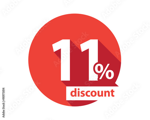 Free Download 11 percent discount  red circle - GFXLoad