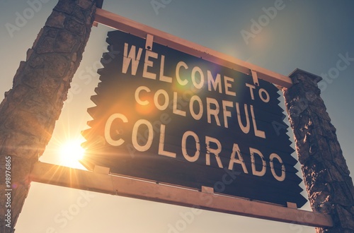 Welcome in Colorado Sign photo
