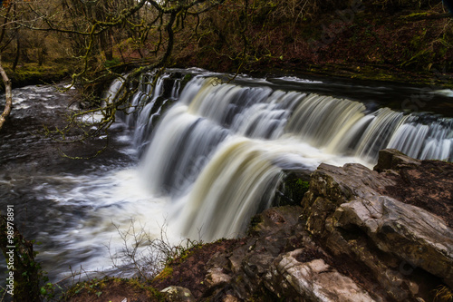 Fototapeta Naklejka Na Ścianę i Meble -  Sgwd y Pannwr waterfall. On the river Afon Mellte South Wales, U