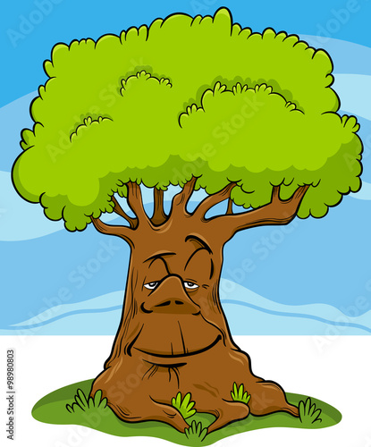 tree fantasy character cartoon
