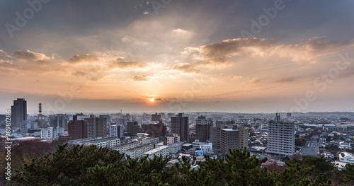 Panorama view at Akita photo