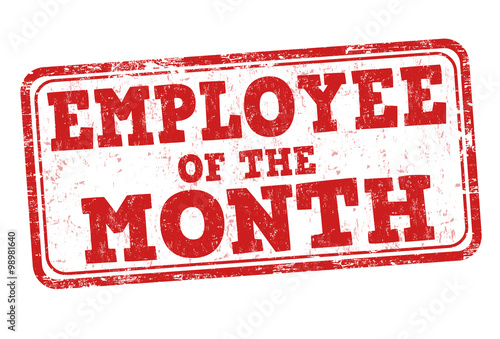 Employee of the month stamp