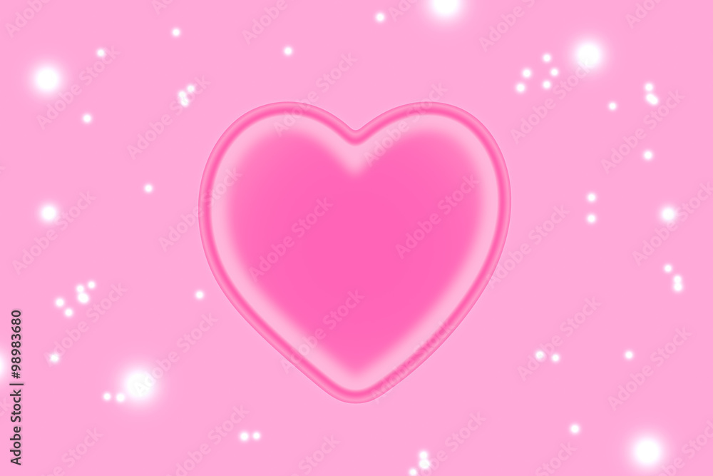 pink heart on pink background