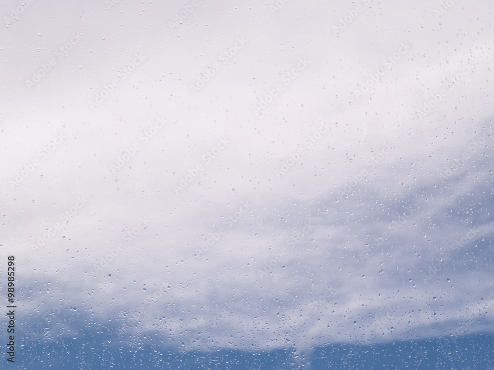 Obraz premium Rain on Window