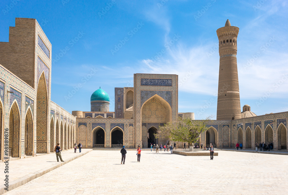 Uzbekistan, Bukhara, the wonderful inside of the Kalon mosque
