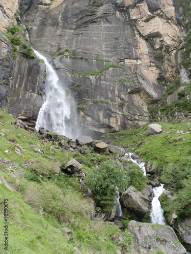 waterfall in India, Himachal Pradesh 