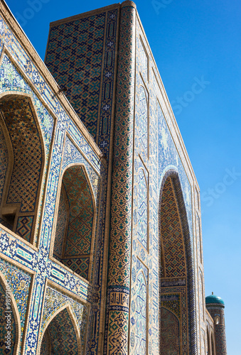 Uzbekistan, Samarkand, the Tilla Kari madrassah in Registan square