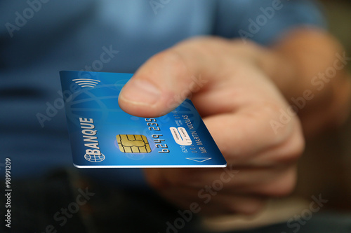 Tableau sur toile Paiement par carte bancaire