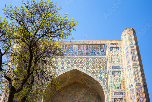 Uzbekistan, Samarkand, the Bibi Khanim mosque main portal