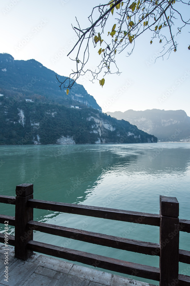 Three Gorges Tribe Scenic Spot along the Yangtze River; located