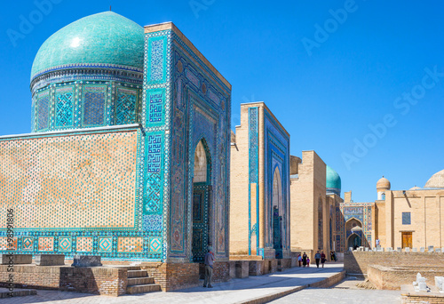 Uzbekistan, Samarkand, the Shakhi Zinda Ensemble