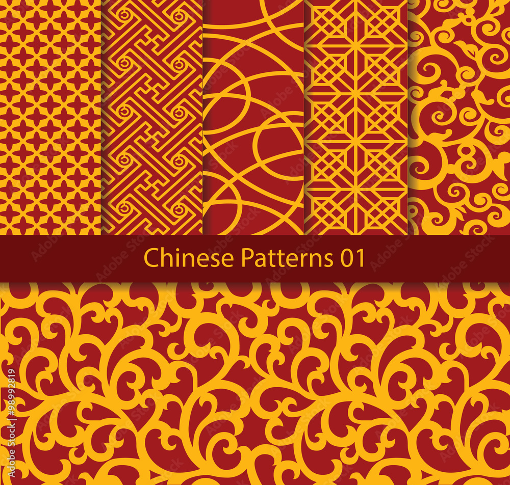 Traditional Chinese Patterns Vector