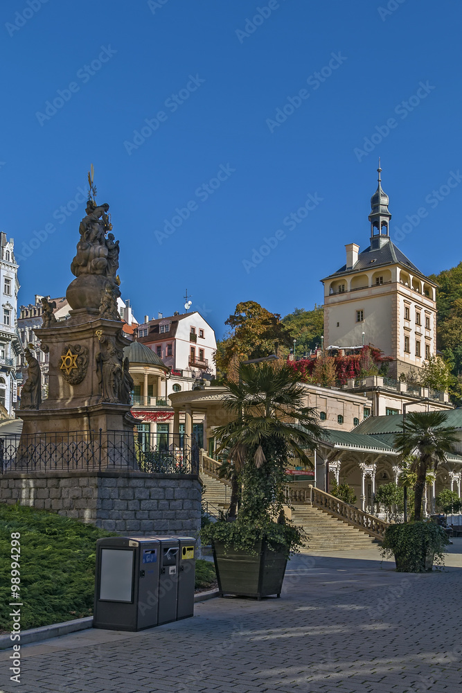 Fototapeta premium Holy Trinity Column, Karlovy Vary
