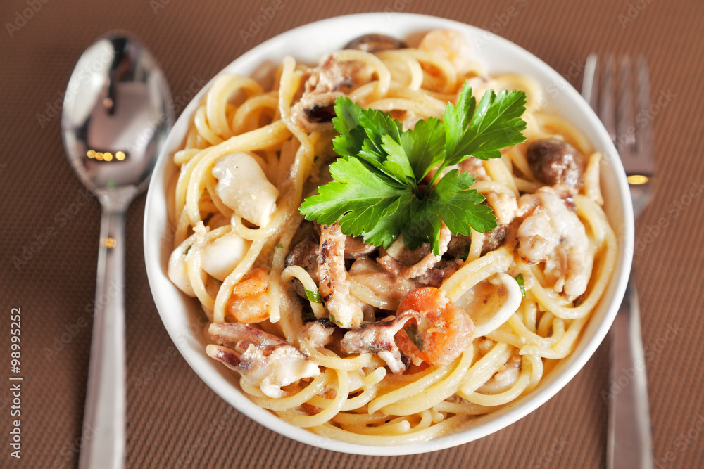 Pasta collection - Seafood spaghetti Pasta collection - Seafood spaghetti