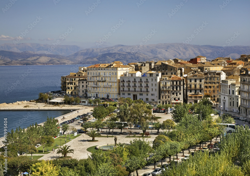 Obraz premium Panoramic view of Corfu city. Greece