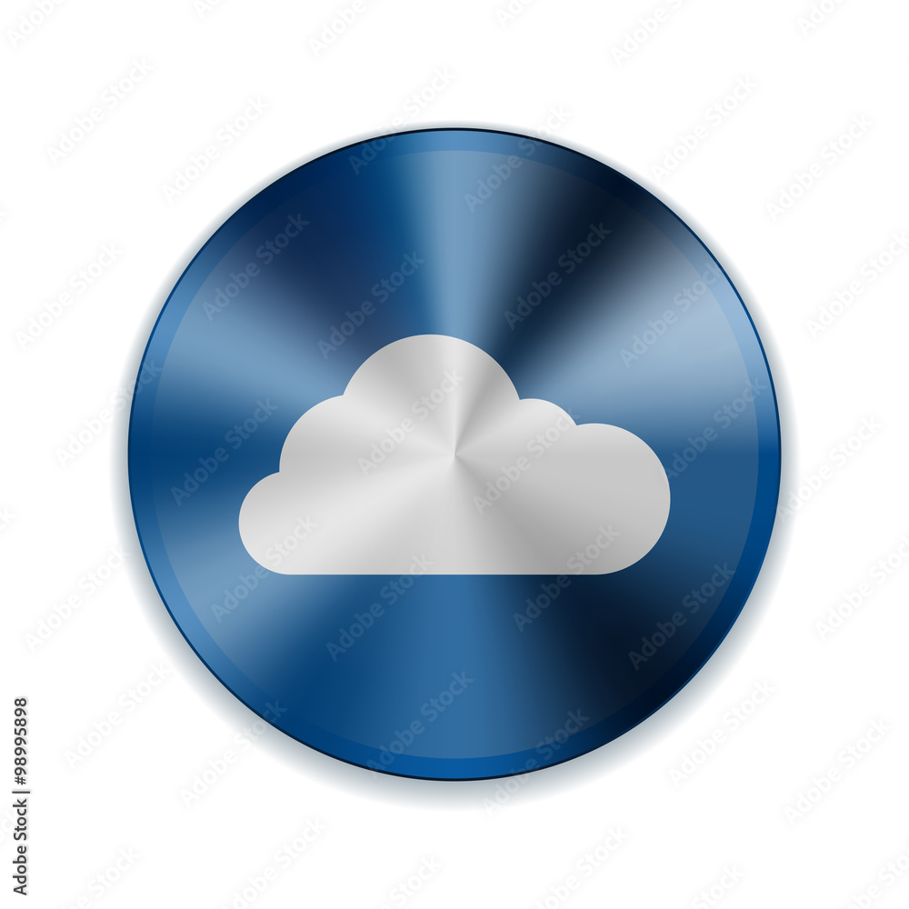 Cloud metallic button Cloud metallic button