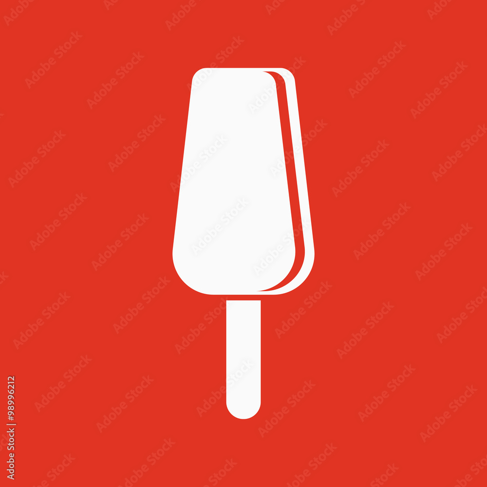 The ice cream icon. Dessert and popsicle, refreshing symbol. Flat The ice cream icon. Dessert and popsicle, refreshing symbol. Flat