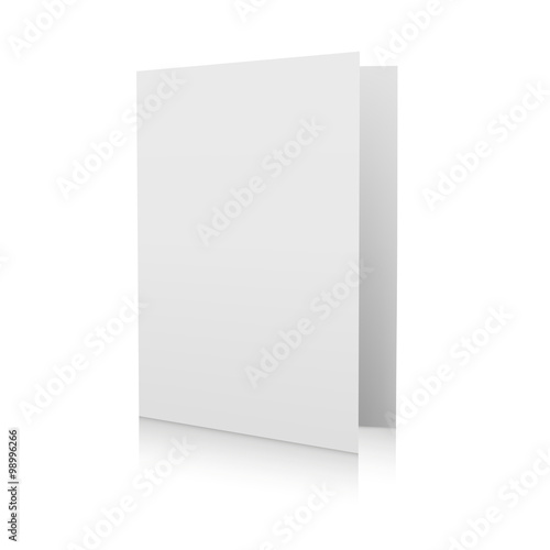 Blank book cover over white background © vipman4