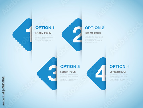 numbered option background