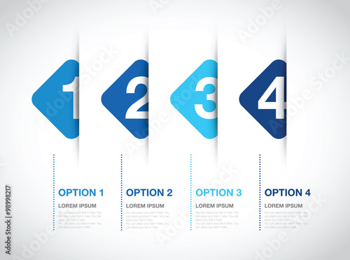 numbered option background