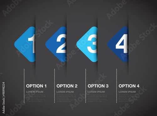 numbered option background