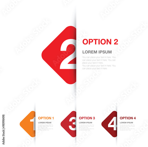numbered option background