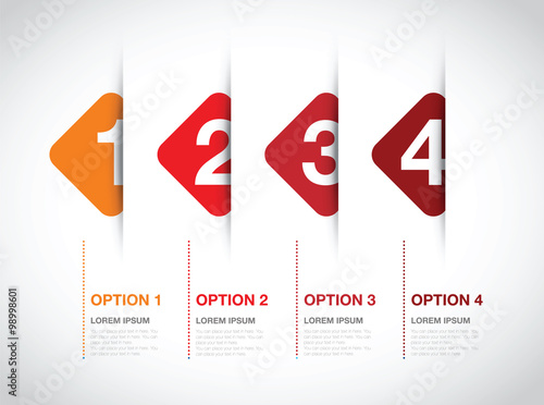 numbered option background