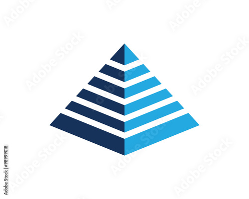 Canvas Print pyramid Logo