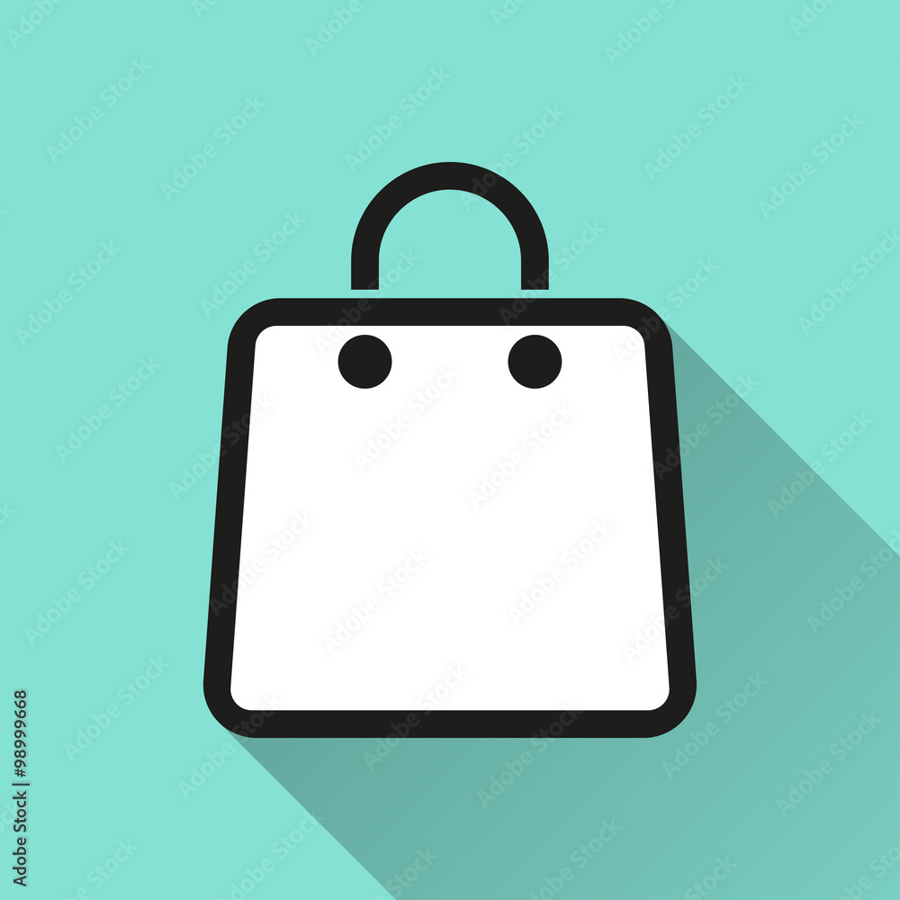 Shopping bag - vector icon. Shopping bag - vector icon.