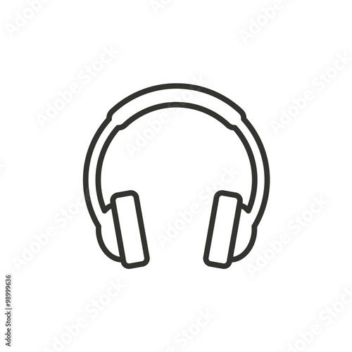 Headphone - vector icon.