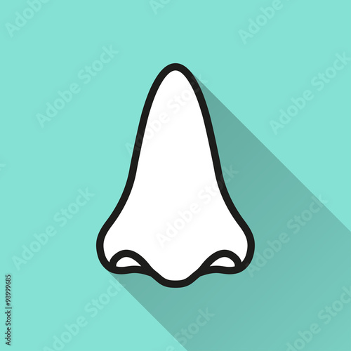 Nose  - vector icon.