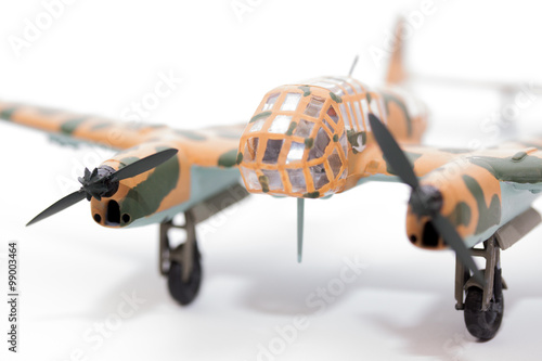 WWII model kit plane photo