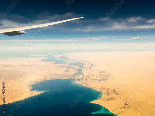 Konstfotografi Suez Canal