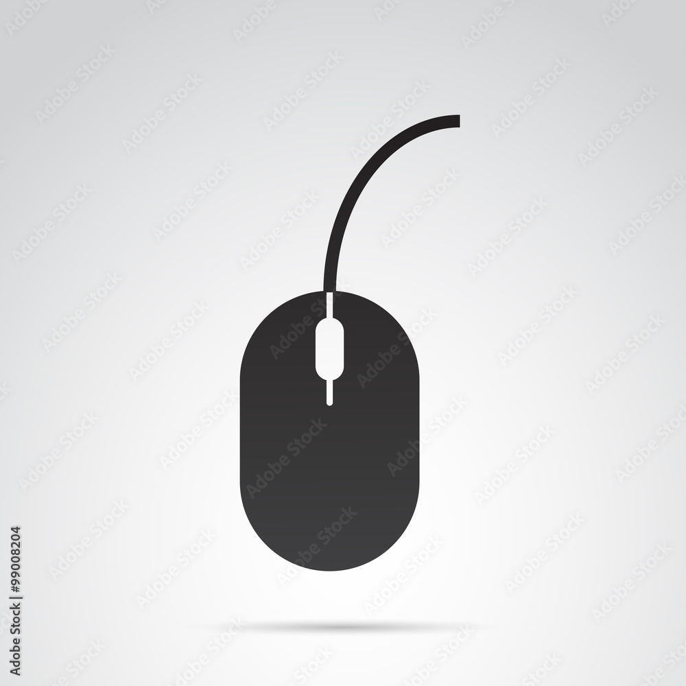 Computer mouse icon isolated on white background. Vector art. Computer mouse icon isolated on white background. Vector art.