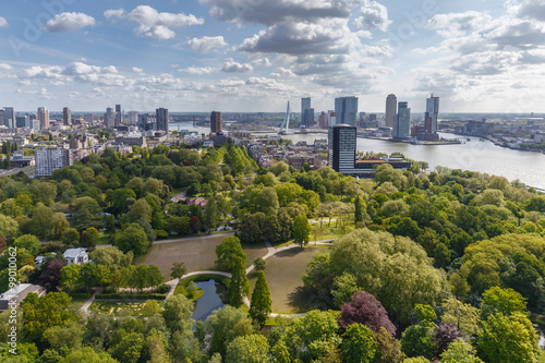 The Skyline of Rotterdam Holland