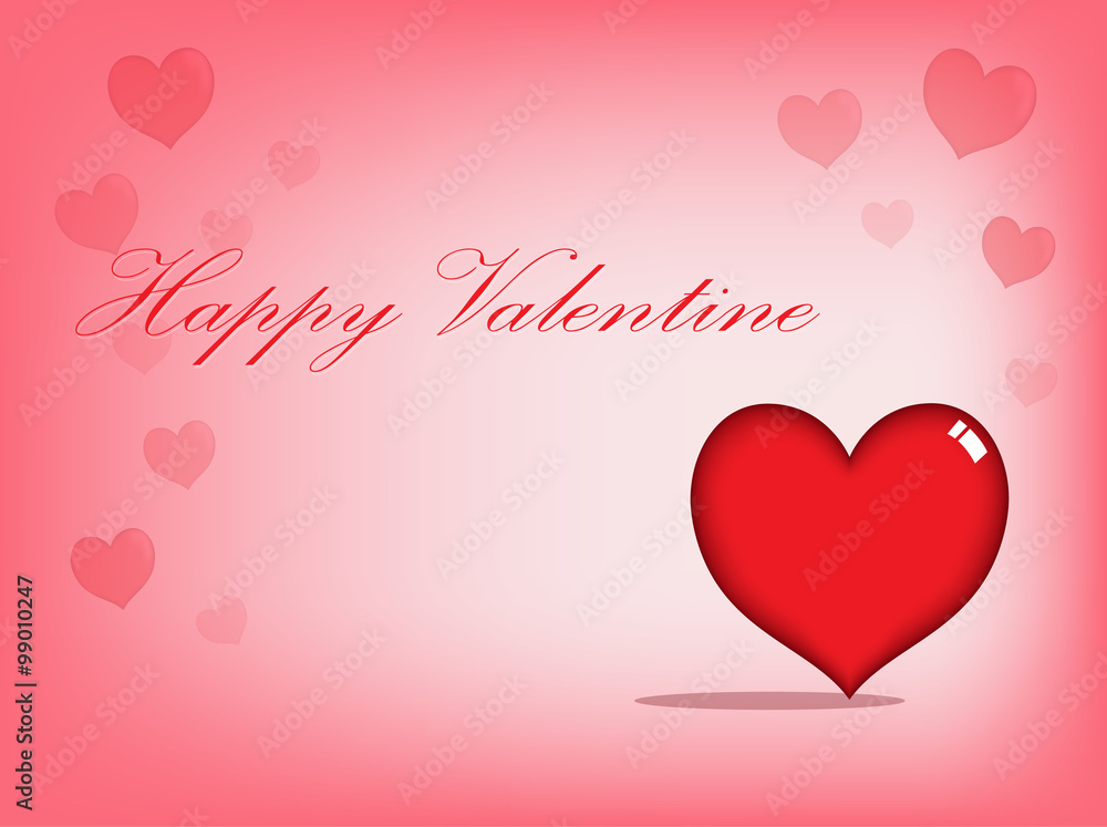vector design of big red heart with valentine card background vector design of big red heart with valentine card background